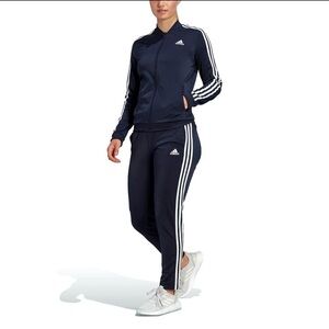 ADIDAS Essentials 3-Stripes Track Suit Zip Jacket & Pants Women's